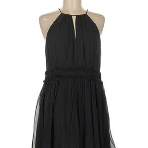 Joie Black Halter Sundress with Ruched Waist
